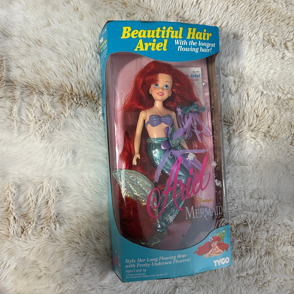 Disney The Little Mermaid Beautiful Hair Ariel Doll NEW NRFB